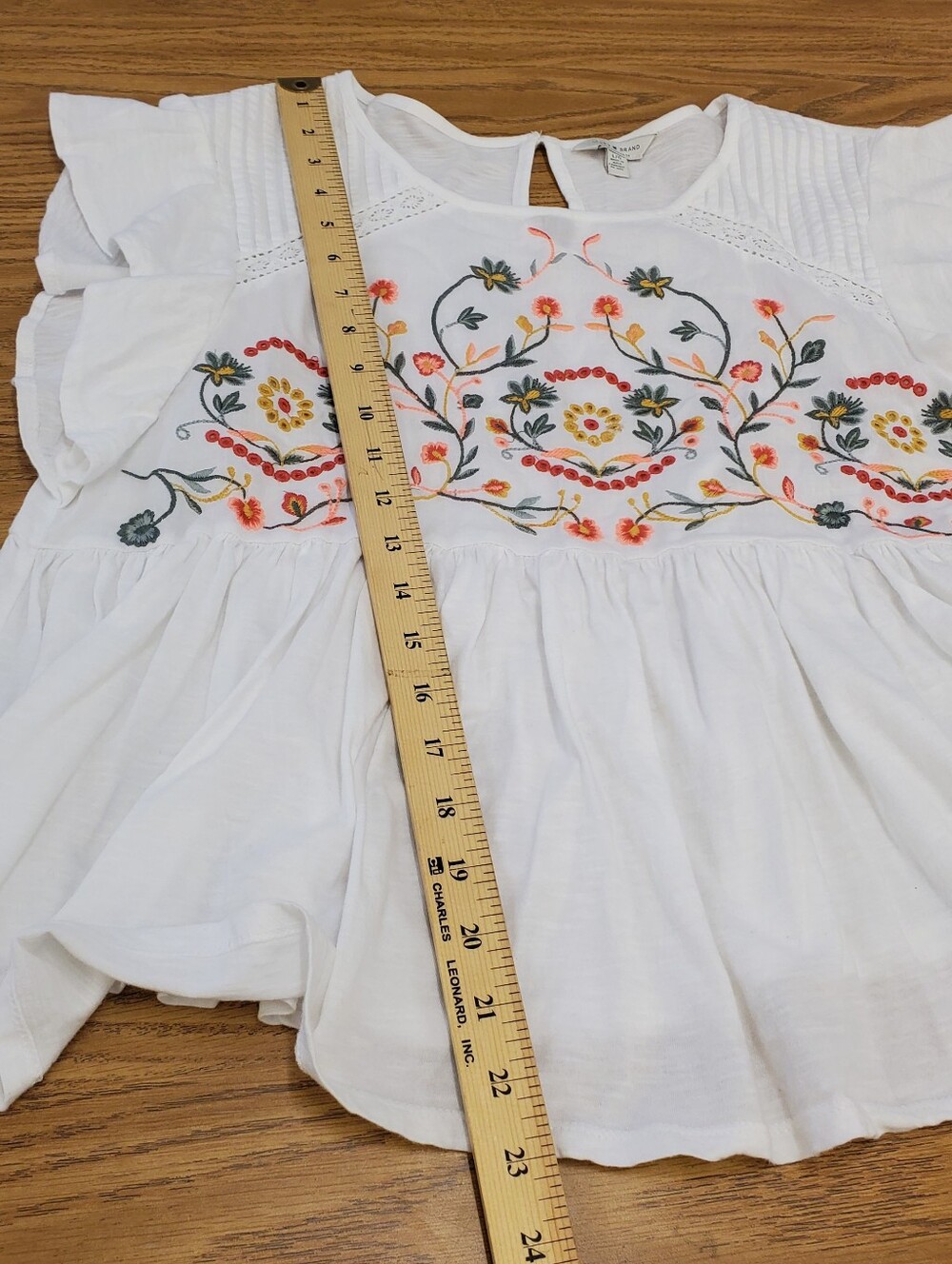 Lucky Brand Embroidered White Blouse - Picture 10 of 12